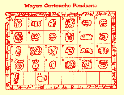 Mayan cartouche deals pendants